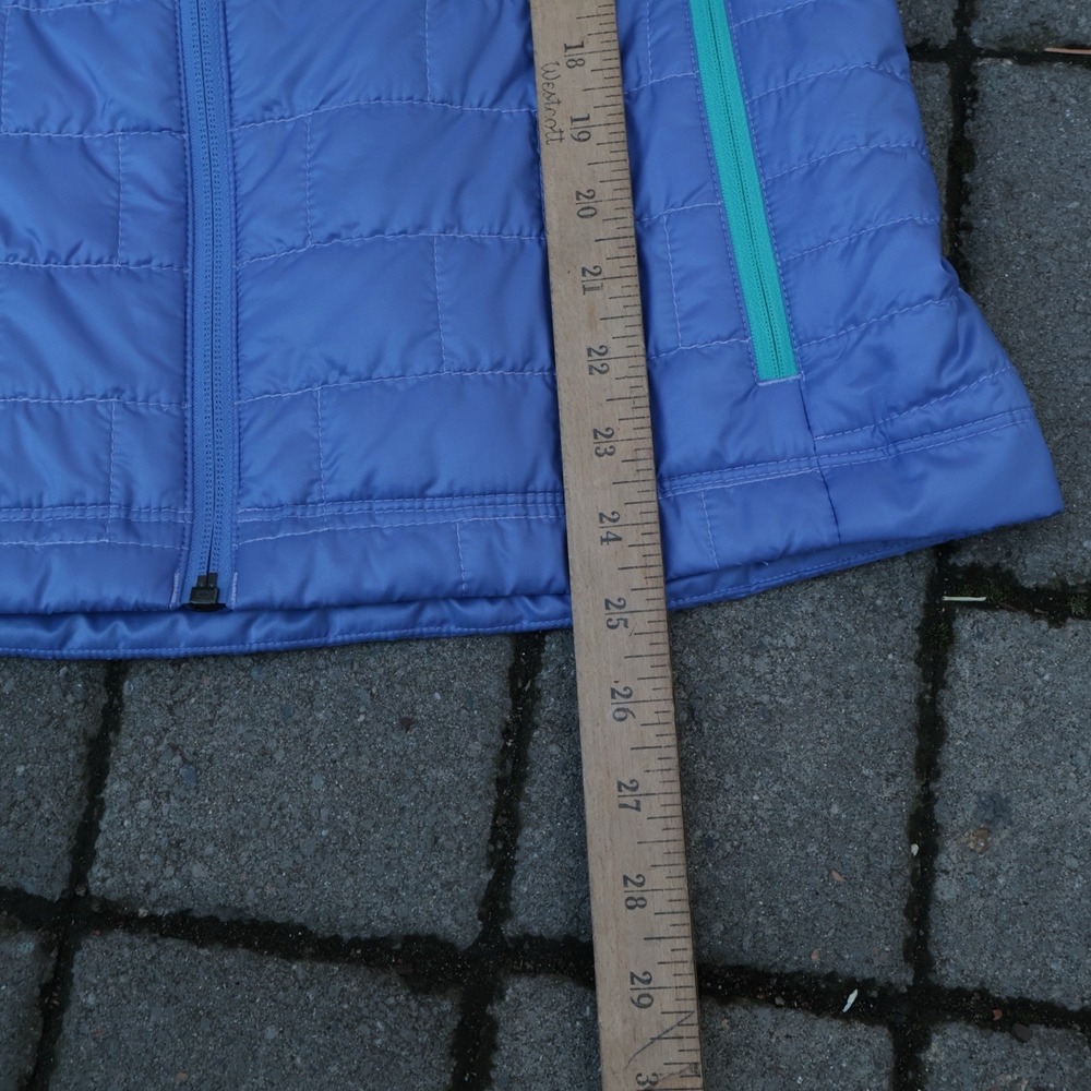 Patagonia Womens Medium Nano Puff Vest Violet Blue Full Zip Up Quilted Jacket - Picture 6 of 9